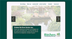 Desktop Screenshot of gartengestaltung-riechers.de